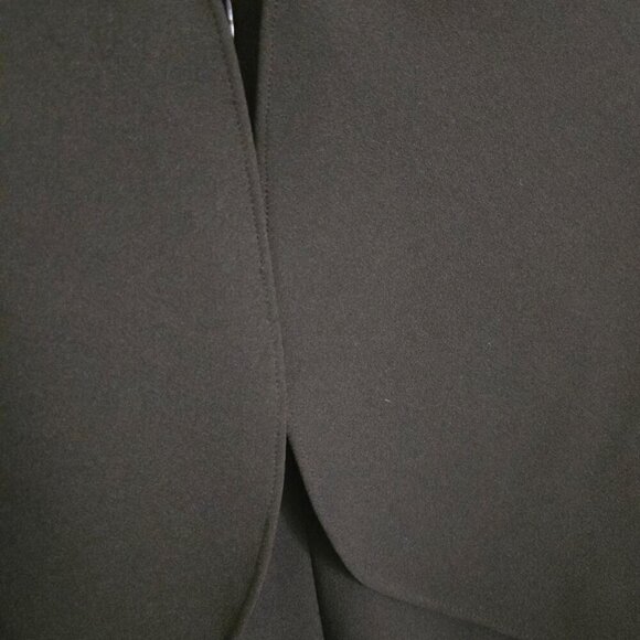 Calvin Klein Black Crepe Wide Leg Halter Top Jumpsuit Pants Size 16 - Picture 6 of 8